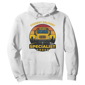 School Bus Driver Hoodie Student Delivery Specialist TS14 White Print Your Wear