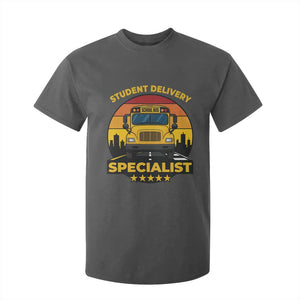 School Bus Driver T Shirt For Kid Student Delivery Specialist TS14 Dark Heather Print Your Wear