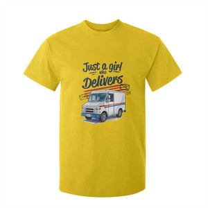 Funny Postal Worker T Shirt For Kid Just A Girl Who Delivers TS14 Daisy Print Your Wear