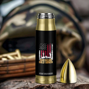 Gold Miner Patriotic American Flag Bullet Tumbler TS14 Print Your Wear