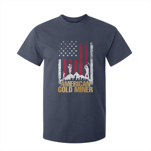 Gold Miner Patriotic American Flag T Shirt For Kid TS14 Navy Print Your Wear