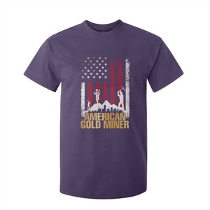 Gold Miner Patriotic American Flag T Shirt For Kid TS14 Purple Print Your Wear