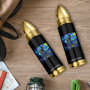 Gold Miner Starry Night Van Gogh Bullet Tumbler TS14 Print Your Wear