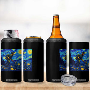 Gold Miner Starry Night Van Gogh 4 in 1 Can Cooler Tumbler TS14 Print Your Wear
