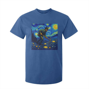 Gold Miner Starry Night Van Gogh T Shirt For Kid TS14 Royal Blue Print Your Wear
