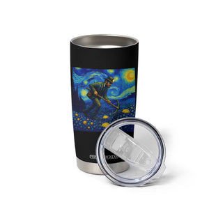Gold Miner Starry Night Van Gogh Tumbler Cup TS14 Print Your Wear