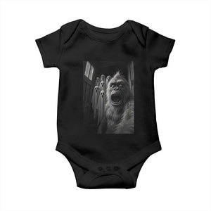 Funny Bigfoot Selfie Halloween Baby Onesie Sasquatch Ghost Haunted House TS14 Black Print Your Wear