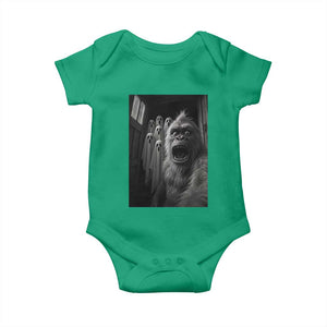 Funny Bigfoot Selfie Halloween Baby Onesie Sasquatch Ghost Haunted House TS14 Irish Green Print Your Wear