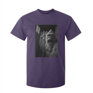 Funny Bigfoot Selfie Halloween T Shirt For Kid Sasquatch Ghost Haunted House TS14 Purple Print Your Wear
