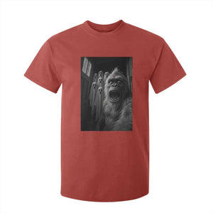 Funny Bigfoot Selfie Halloween T Shirt For Kid Sasquatch Ghost Haunted House TS14 Red Print Your Wear