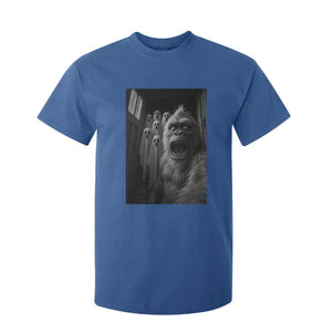 Funny Bigfoot Selfie Halloween T Shirt For Kid Sasquatch Ghost Haunted House TS14 Royal Blue Print Your Wear