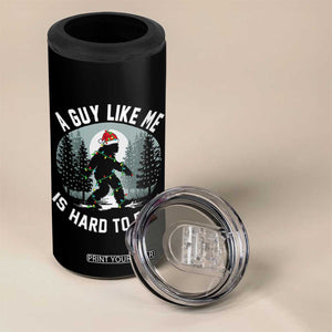 Funny Bigfoot Christmas 4 in 1 Can Cooler Tumbler A Guy Like Me Is Hard To Find TS14 Print Your Wear