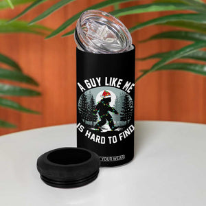 Funny Bigfoot Christmas 4 in 1 Can Cooler Tumbler A Guy Like Me Is Hard To Find TS14 Print Your Wear