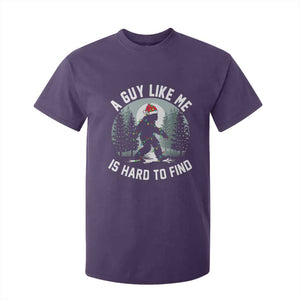 Funny Bigfoot Christmas T Shirt For Kid A Guy Like Me Is Hard To Find TS14 Purple Print Your Wear