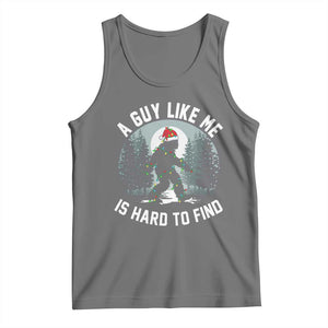 Funny Bigfoot Christmas Tank Top A Guy Like Me Is Hard To Find TS14 Black Heather Print Your Wear
