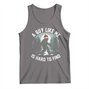 Funny Bigfoot Christmas Tank Top A Guy Like Me Is Hard To Find TS14 Deep Heather Print Your Wear