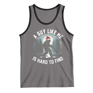 Funny Bigfoot Christmas Tank Top A Guy Like Me Is Hard To Find TS14 Deep Heather Black Print Your Wear