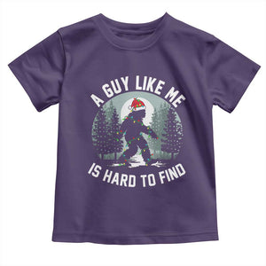 Funny Bigfoot Christmas Toddler T Shirt A Guy Like Me Is Hard To Find TS14 Purple Print Your Wear