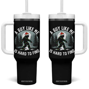 Funny Bigfoot Christmas Tumbler With Handle A Guy Like Me Is Hard To Find TS14 One Size: 40 oz Black Print Your Wear