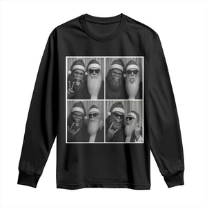 Funny Bigfoot Photobooth Christmas Long Sleeve Shirt Sasquatch Santa Claus Xmas TS14 Black Print Your Wear