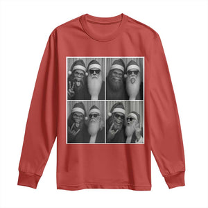 Funny Bigfoot Photobooth Christmas Long Sleeve Shirt Sasquatch Santa Claus Xmas TS14 Red Print Your Wear