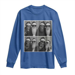 Funny Bigfoot Photobooth Christmas Long Sleeve Shirt Sasquatch Santa Claus Xmas TS14 Royal Blue Print Your Wear