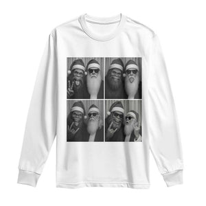 Funny Bigfoot Photobooth Christmas Long Sleeve Shirt Sasquatch Santa Claus Xmas TS14 White Print Your Wear