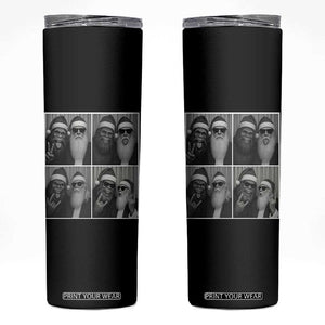 Funny Bigfoot Photobooth Christmas Skinny Tumbler Sasquatch Santa Claus Xmas TS14 Black Print Your Wear