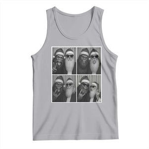 Funny Bigfoot Photobooth Christmas Tank Top Sasquatch Santa Claus Xmas TS14 Athletic Heather Print Your Wear