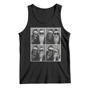 Funny Bigfoot Photobooth Christmas Tank Top Sasquatch Santa Claus Xmas TS14 Black Print Your Wear