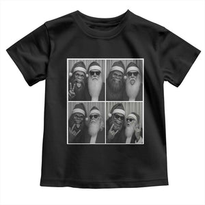 Funny Bigfoot Photobooth Christmas Toddler T Shirt Sasquatch Santa Claus Xmas TS14 Black Print Your Wear