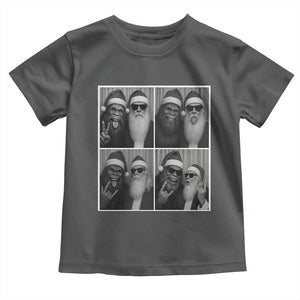 Funny Bigfoot Photobooth Christmas Toddler T Shirt Sasquatch Santa Claus Xmas TS14 Dark Heather Print Your Wear