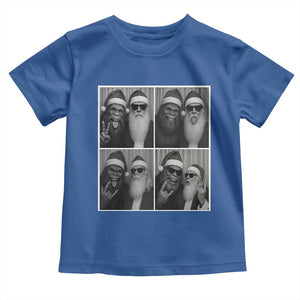 Funny Bigfoot Photobooth Christmas Toddler T Shirt Sasquatch Santa Claus Xmas TS14 Royal Blue Print Your Wear