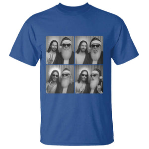 Funny Bigfoot Photobooth Christmas T Shirt Sasquatch Jesus Christian Xmas TS14 Royal Blue Print Your Wear