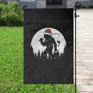 Funny Bigfoot Fishing Christmas Garden Flag Sasquatch Moon Fisherman TS14 Print Your Wear