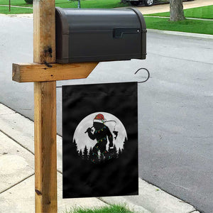 Funny Bigfoot Fishing Christmas Garden Flag Sasquatch Moon Fisherman TS14 Print Your Wear