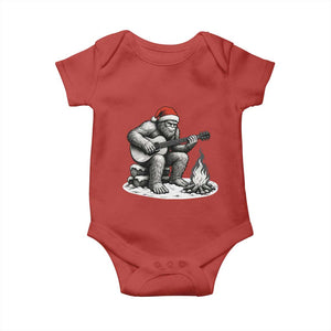 Bigfoot Guitar Christmas Baby Onesie Sasquatch Guitarist Music Xmas TS14 Red Print Your Wear