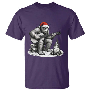 Bigfoot Guitar Christmas T Shirt Sasquatch Guitarist Music Xmas TS14 Purple Print Your Wear