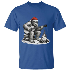 Bigfoot Guitar Christmas T Shirt Sasquatch Guitarist Music Xmas TS14 Royal Blue Print Your Wear