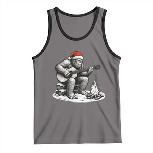 Bigfoot Guitar Christmas Tank Top Sasquatch Guitarist Music Xmas TS14 Deep Heather Black Print Your Wear
