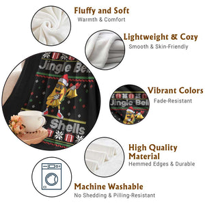 Funny Taco Christmas Throw Blanket Jigle Bells Taco Shells TS14 Print Your Wear