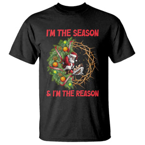 Santa Christmas T Shirt Baby Jesus Christian Xmas TS14 Black Print Your Wear