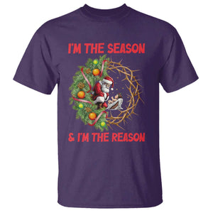Santa Christmas T Shirt Baby Jesus Christian Xmas TS14 Purple Print Your Wear