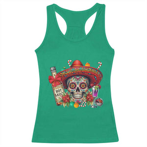 Cinco De Mayo Christmas Racerback Tank Top Mexican Sugar Skull Sombrero Tequila Party TS14 Irish Green Print Your Wear