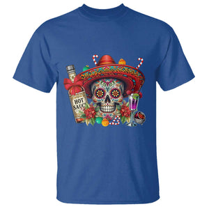 Cinco De Mayo Christmas T Shirt Mexican Sugar Skull Sombrero Tequila Party TS14 Royal Blue Print Your Wear