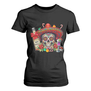 Cinco De Mayo Christmas T Shirt For Women Mexican Sugar Skull Sombrero Tequila Party TS14 Black Print Your Wear