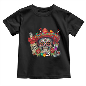 Cinco De Mayo Christmas Toddler T Shirt Mexican Sugar Skull Sombrero Tequila Party TS14 Black Print Your Wear