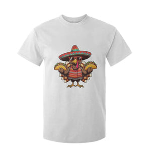 Funny Thanksgiving Turkey T Shirt For Kid Taco Mexican Christmas TS14 White Print Your Wear