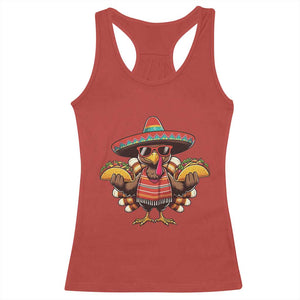 Funny Thanksgiving Turkey Racerback Tank Top Taco Mexican Christmas TS14 Red Print Your Wear