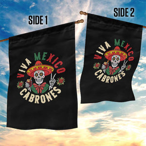 Viva Mexico Cabrones Garden Flag Mexican Skull Christmas TS14 Print Your Wear